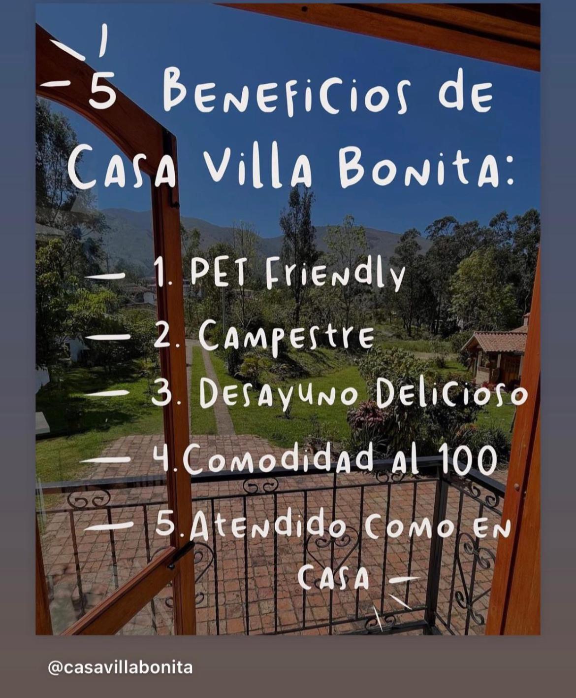 Casa De Campo Villa Bonita Hotel Villa de Leyva Dış mekan fotoğraf